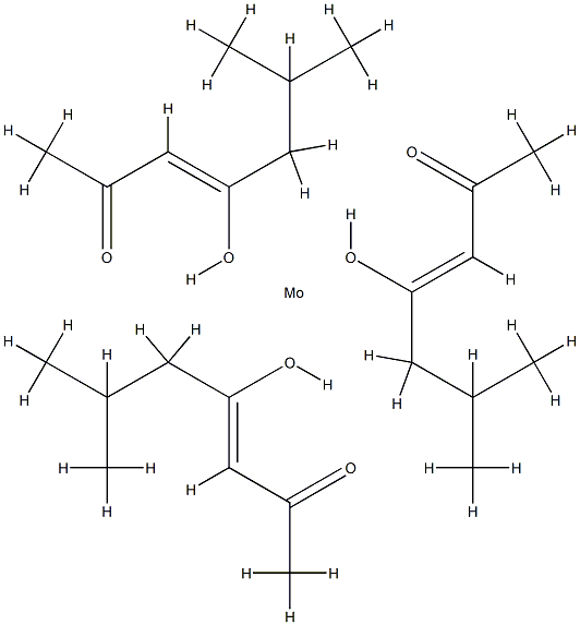tris(6-methylheptane-2,4-dionato-O,O')molybdenum 结构式