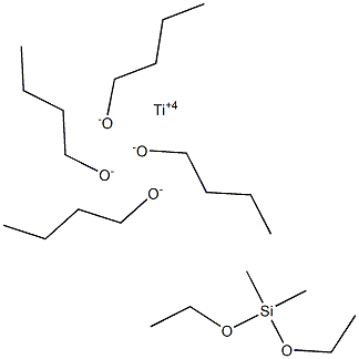 1-Butanol, titanium(4+) salt, polymer with diethoxydimethylsilane 结构式