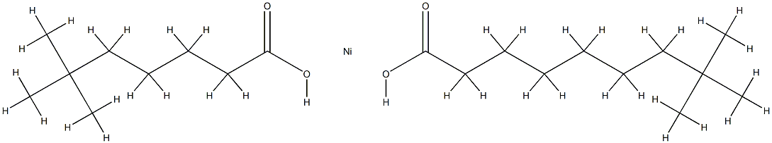 (neononanoato-O)(neoundecanoato-O)nickel  结构式