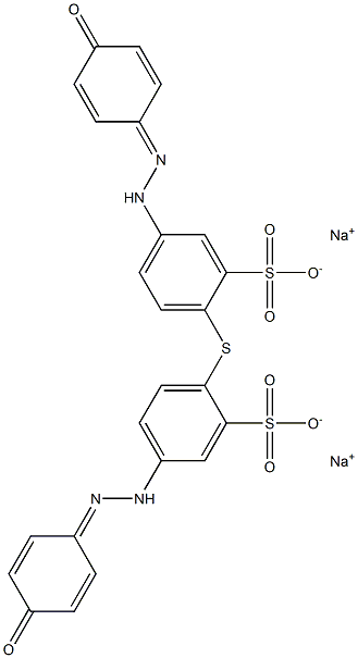 2,2'-硫双[5-[(4-羟基苯基)偶氮]苯磺酸] 结构式