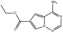 ETHYL 4-AMINOPYRROLO[2,1-F][1,2,4]TRIAZINE-6-CARBOXYLATE 结构式