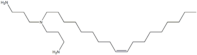 (Z)-N-(3-aminopropyl)-N(or N')-9-octadecenylpropane-1,3-diamine 结构式