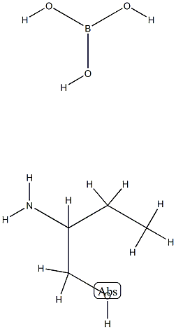 orthoboric acid, compound with 2-aminobutan-1-ol 结构式