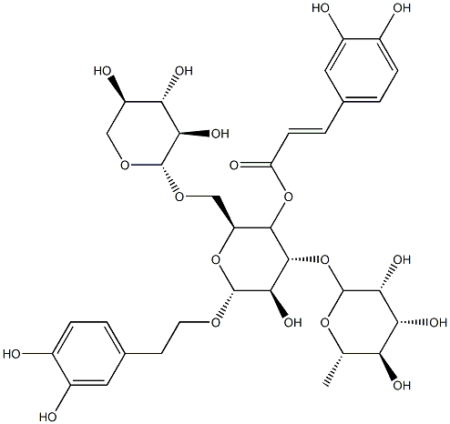 三糖苯丙素苷 结构式