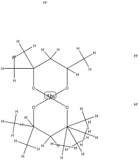 trihydrogen tris[2-methylpentane-2,4-diolato(2-)-O,O']aluminate(3-) 结构式