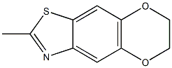 p-Dioxino[2,3-f]benzothiazole, 6,7-dihydro-2-methyl- (7CI) 结构式