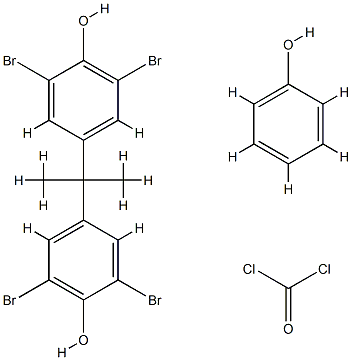 苯氧基封端四溴双酚-A 碳酸酯齐聚物 结构式