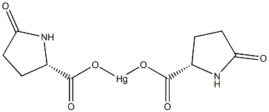 bis(5-oxo-L-prolinato-N1,O2)mercury 结构式