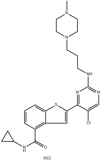 IKK2抑制剂（LY2409881） 结构式