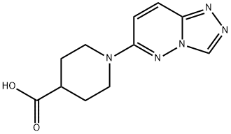 1-[1,2,4]TRIAZOLO[4,3-B]PYRIDAZIN-6-YLPIPERIDINE-4-CARBOXYLIC ACID 结构式