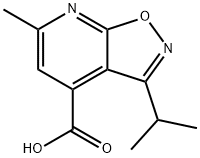 3-isopropyl-6-methylisoxazolo[5,4-b]pyridine-4-carboxylic acid 结构式