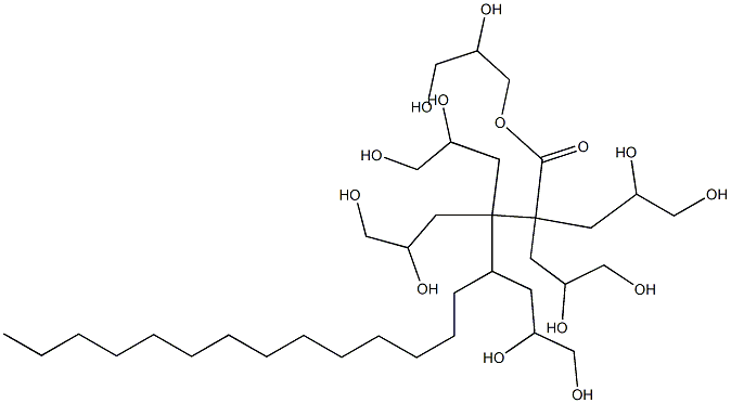 聚甘油-6 硬脂酸酯 结构式