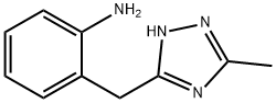 2-((3-甲基-1H-1,2,4-三唑-5-基)甲基)苯胺 结构式