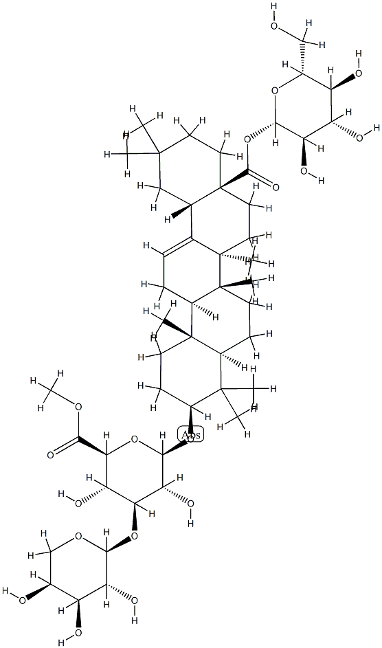 地肤子皂苷IIA 结构式
