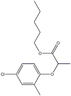 pentyl (±)-2-(4-chloro-2-methylphenoxy)propionate 结构式