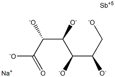 d-Gluconic acid, antimony(5+) sodium salt (1:1:1) 结构式