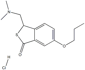 9-(dimethylaminomethyl)-4-propoxy-8-thiabicyclo[4.3.0]nona-2,4,10-trien-7-one hydrochloride 结构式