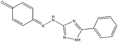 4-[(3-phenyl-1H-1,2,4-triazol-5-yl)diazenyl]phenol 结构式