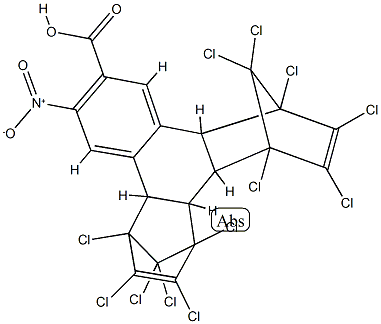 3-nitro-2-naphthoic acid,bis(hexachlorocyclopentadiene) Mg 结构式