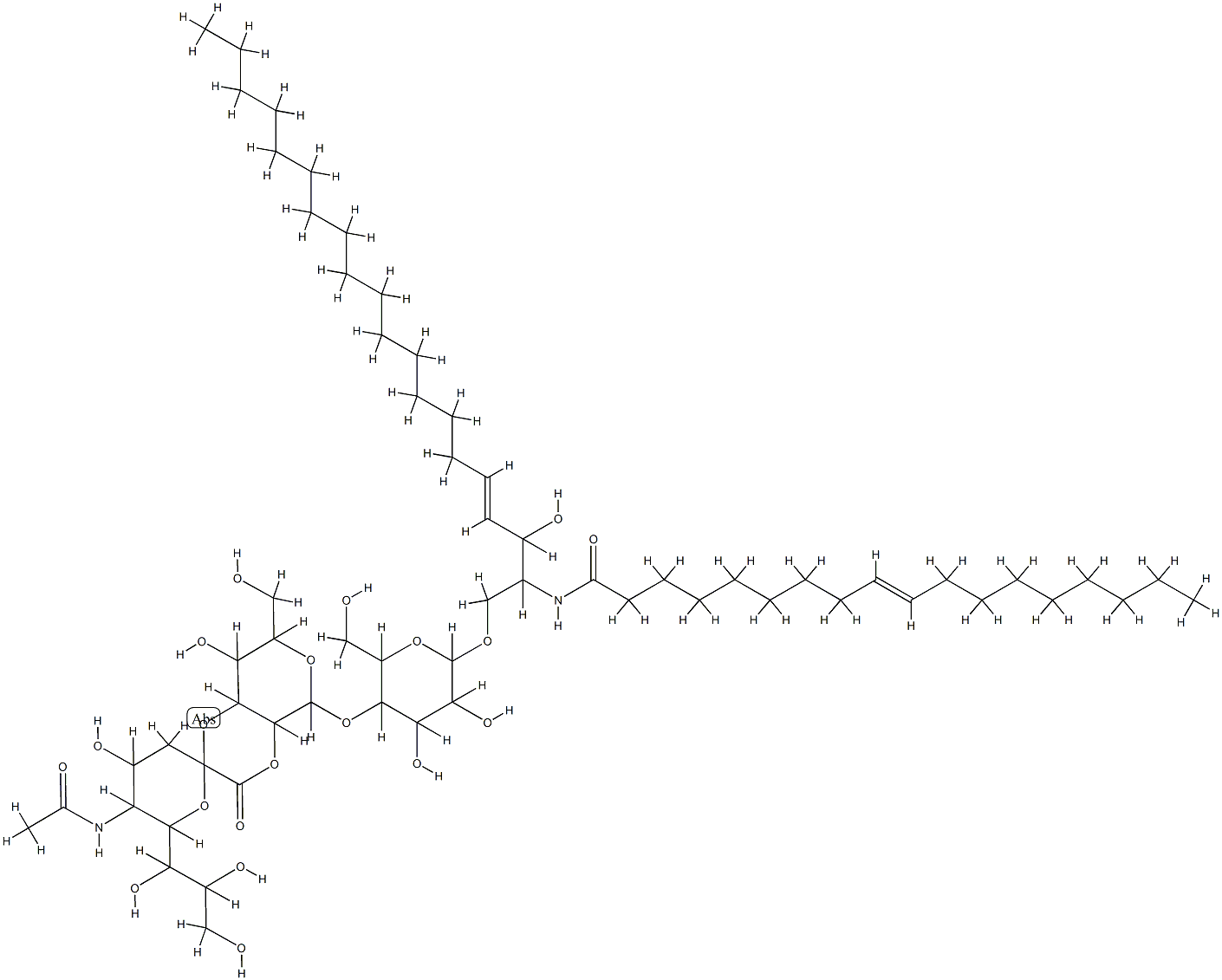 ganglioside GM3 lactone 结构式