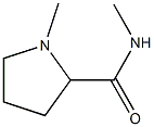 N,1-二甲基吡咯烷-2-甲酰胺 结构式