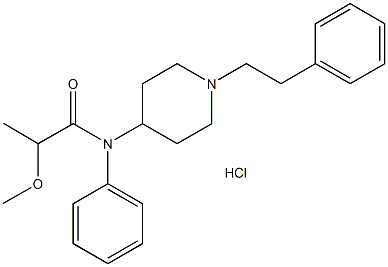 '-methoxy Fentanyl (hydrochloride) 结构式