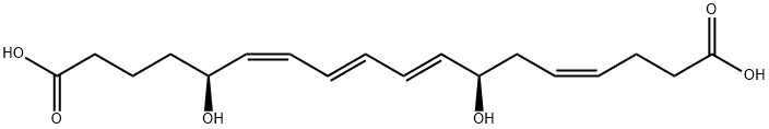 18-carboxy-19,20-dinorleukotriene B4 结构式