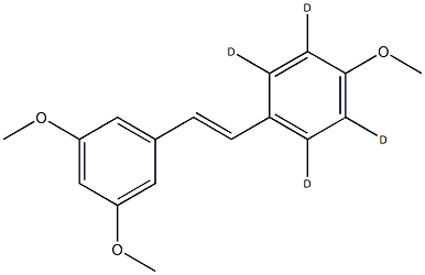 trans-trismethoxy Resveratrol-d4 结构式