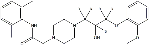 Ranolazine-d5 结构式