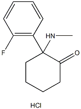 2-fluoro Deschloroketamine (hydrochloride) 结构式