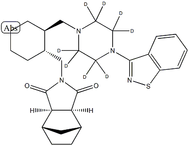 Lurasidone-d8 Hydrochloride 结构式