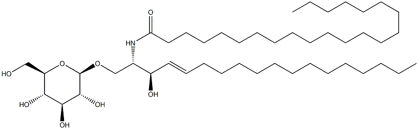 b-D-Glucopyranosyl-1,1'-N-Docosanoyl-2'-Docosanamide-4'-octadecene-1',3'-diol 结构式