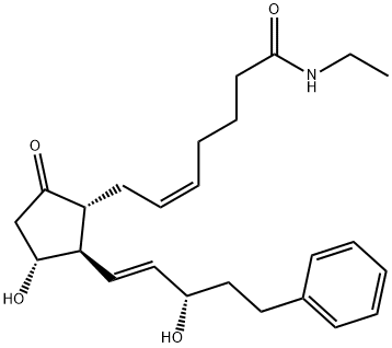 17-phenyl trinor Prostaglandin E2 ethyl amide 结构式