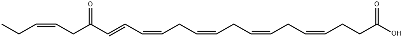 17-keto-4(Z),7(Z),10(Z),13(Z),15(E),19(Z)-Docosahexaenoic Acid 结构式
