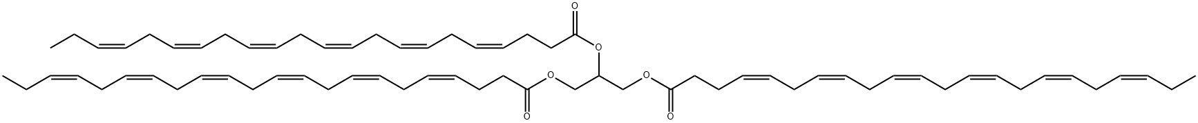 Glycerol Tridocosahexaenoyl 结构式