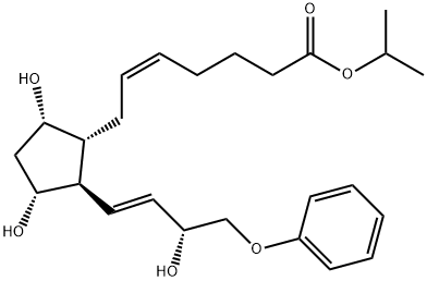 16-phenoxy tetranor Prostaglandin F2α isopropyl ester 结构式