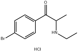 4-Bromoethcathinone (hydrochloride) 结构式