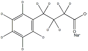 苯丁酸-D11钠盐 结构式