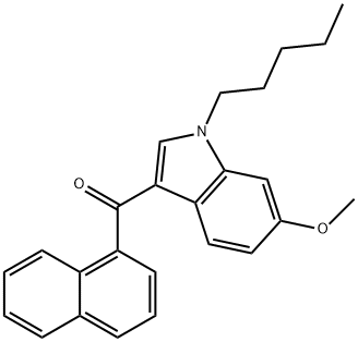 JWH 018 6-methoxyindole analog 结构式