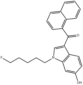 AM2201 6-hydroxyindole metabolite 结构式