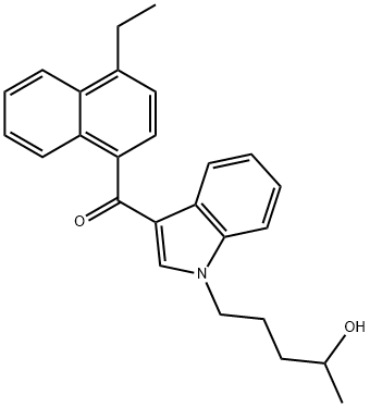 JWH 210 N-(4-hydroxypentyl) metabolite 结构式
