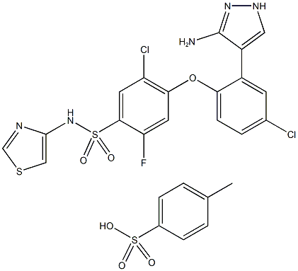 PF-05089771 (tosylate) 结构式