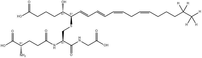 Leukotriene C4-d5 结构式