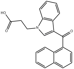 JWH 018 N-propanoic acid metabolite 结构式