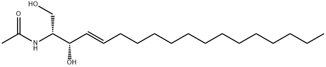 C2 L-erythro Ceramide (d18:1/2:0) 结构式