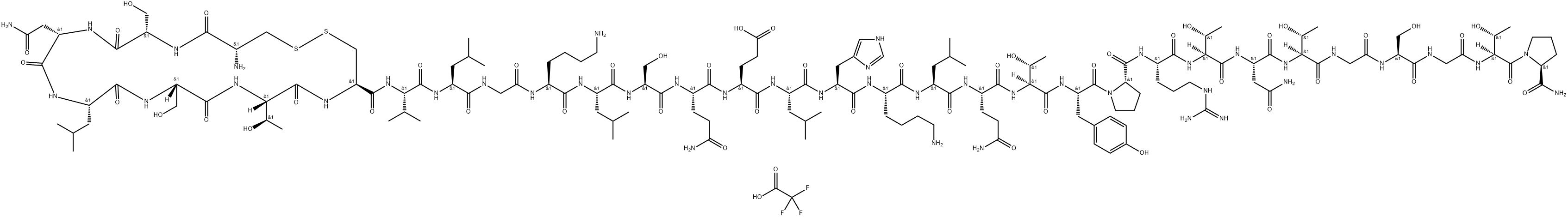 Calcitonin (salmon) (trifluoroacetate salt) 结构式