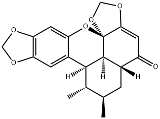 三白草酮 结构式