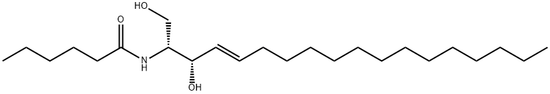 C6 L-erythro Ceramide (d18:1/6:0) 结构式