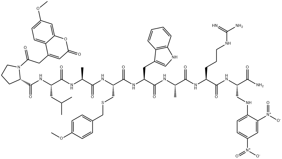 MMP-14荧光底物肽 结构式