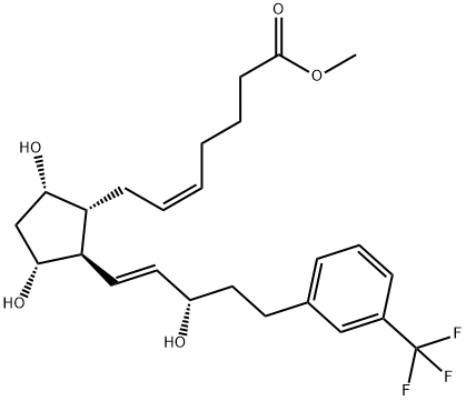 17-trifluoromethylphenyl trinor Prostaglandin F2α methyl ester 结构式